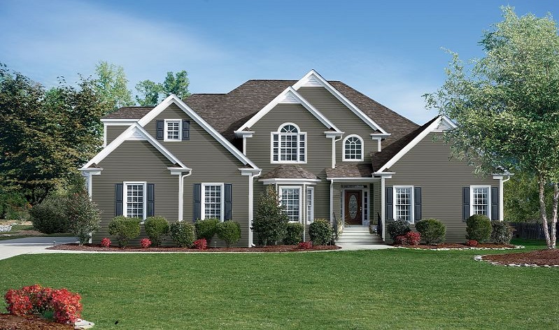 Gentek exterior siding in Hudson Slate